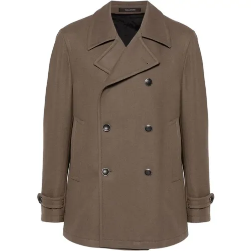 Wool Blend Double-Breasted Coat , male, Sizes: L, M, XL - Tagliatore - Modalova