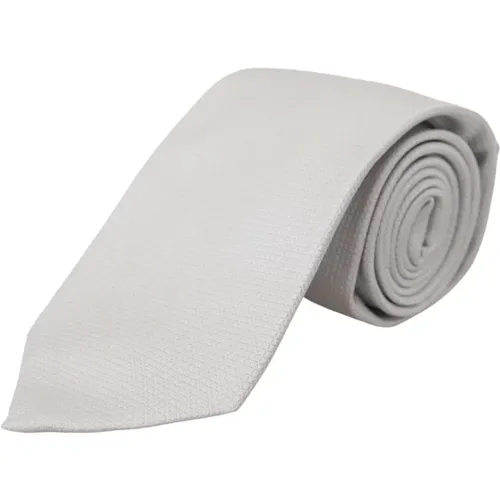 Silk Patterned Narrow Necktie for Men , male, Sizes: ONE SIZE - Dolce & Gabbana - Modalova