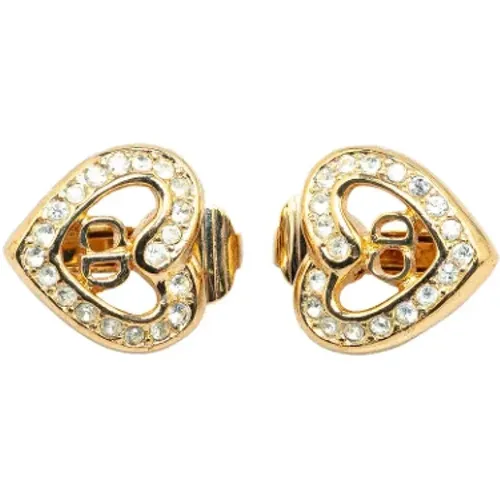 Pre-owned Metal earrings , female, Sizes: ONE SIZE - Dior Vintage - Modalova