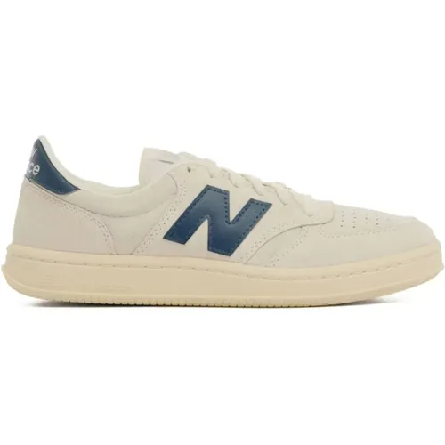 Weiße Sneakers mit Marineblauen Akzenten , Herren, Größe: 44 1/2 EU - New Balance - Modalova