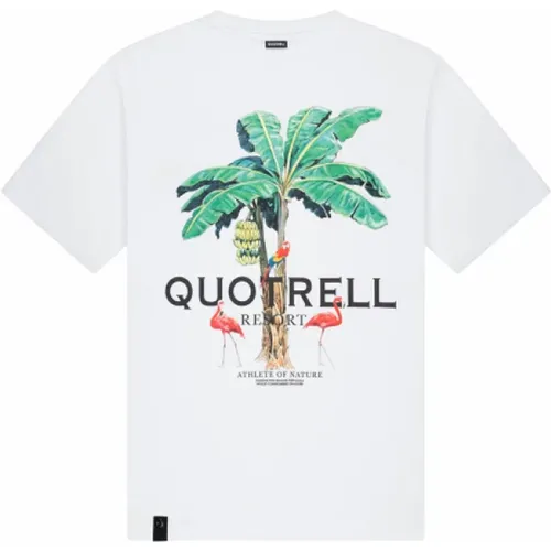 Resort T-Shirt Herren Weiß , Herren, Größe: L - Quotrell - Modalova