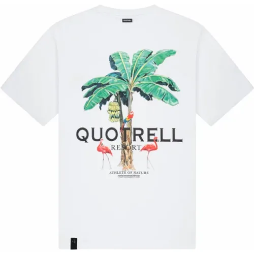 Resort T-Shirt Herren Weiß , Herren, Größe: XL - Quotrell - Modalova