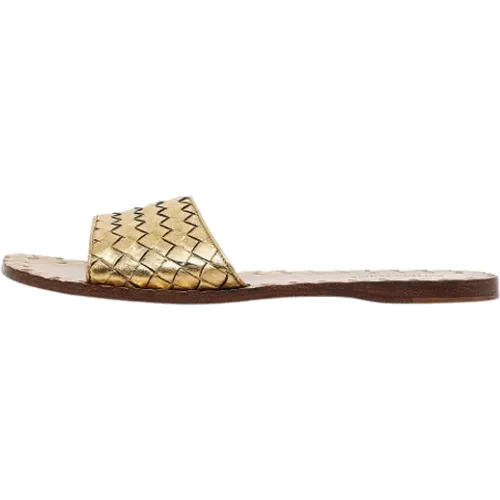 Pre-owned Leather flats , female, Sizes: 3 1/2 UK - Bottega Veneta Vintage - Modalova