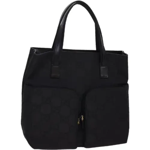 Gebrauchte Schwarze Gucci-Tasche aus Leinwand - Gucci Vintage - Modalova