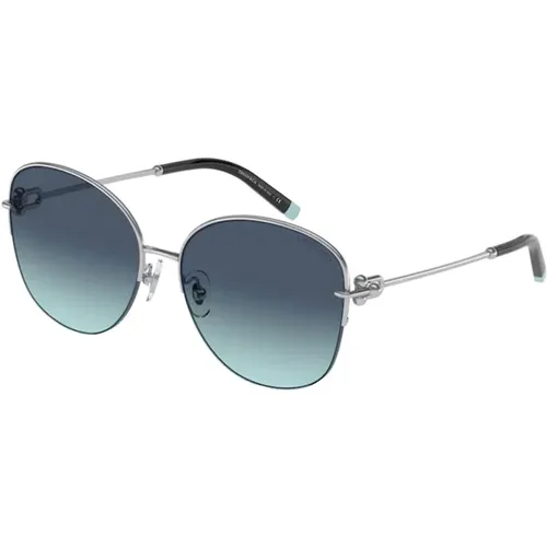 Silber/Blau Getönte Sonnenbrille,Sunglasses - Tiffany - Modalova