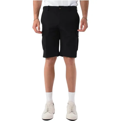 Cargo Bermuda shorts with hidden closure , male, Sizes: L, M, S, XL - RRD - Modalova