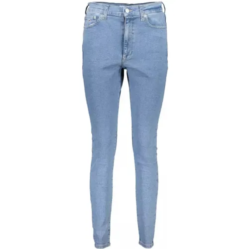 Hellblaue Baumwolljeans & Hose , Damen, Größe: W29 L30 - Tommy Hilfiger - Modalova