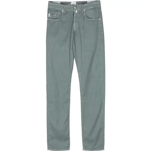 Linen/Cotton Trousers with Side Pockets , male, Sizes: W34, W32, W33, W36 - Tramarossa - Modalova