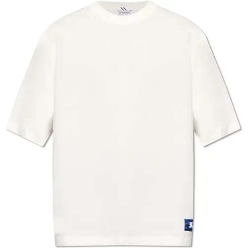 T-shirt in cotton , male, Sizes: XS, S, L, M, 3XL, XL - Burberry - Modalova