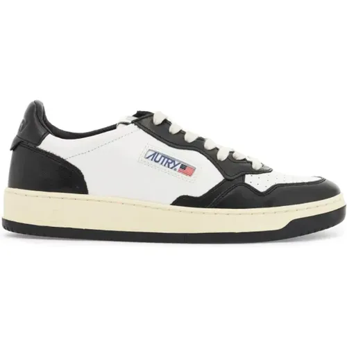 Perforierte Leder-Sneaker mit niedrigem Schaft , Damen, Größe: 39 EU - Autry - Modalova