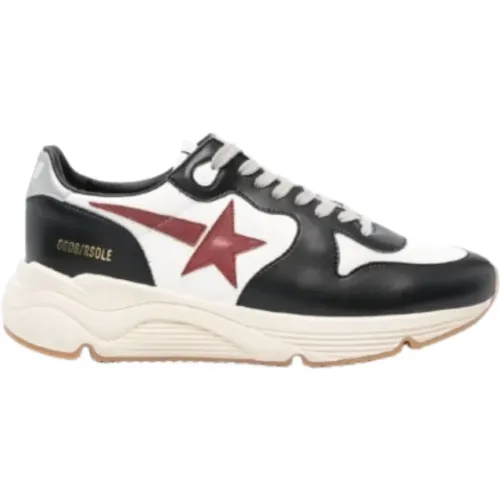 Bio Based Running Shoes Black/White/Red , male, Sizes: 9 UK - Golden Goose - Modalova