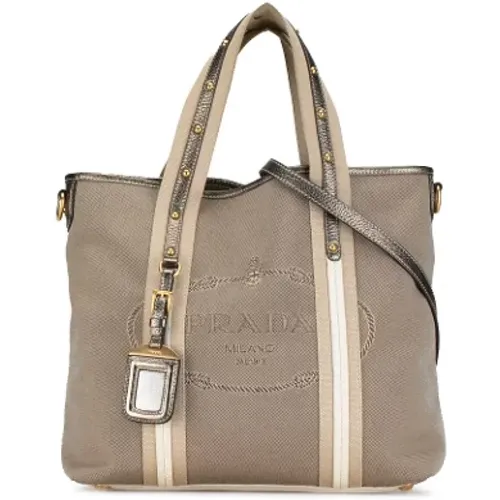 Pre-owned Canvas prada-bags , female, Sizes: ONE SIZE - Prada Vintage - Modalova