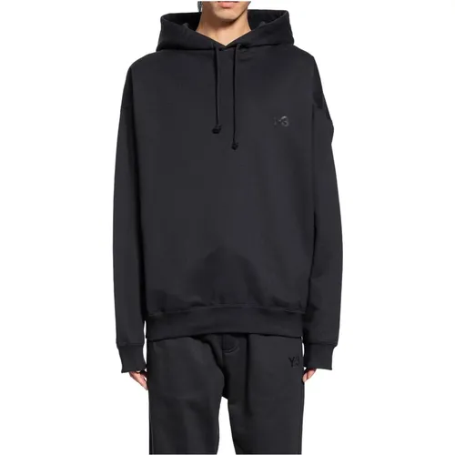 Schwarzer Hoodie mit Logodruck , Herren, Größe: S - Y-3 - Modalova