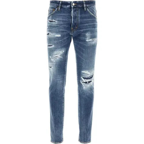 Slim-Fit Denim Cool Guy Jeans , Herren, Größe: XL - Dsquared2 - Modalova