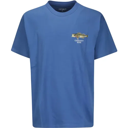 Cotton Fish T-Shirt , male, Sizes: L, M, S - Carhartt WIP - Modalova