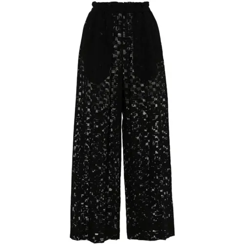 Geometrische Print Weite Hose , Damen, Größe: XS - Henrik Vibskov - Modalova