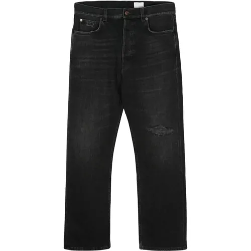 Schwarze Jeans mit Distressed-Effekt , Herren, Größe: W33 - Haikure - Modalova
