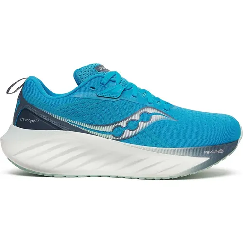 Viziblue/Dusk Triumph 22 Running Shoes , female, Sizes: 5 UK, 9 UK, 7 1/2 UK, 5 1/2 UK, 3 UK - Saucony - Modalova