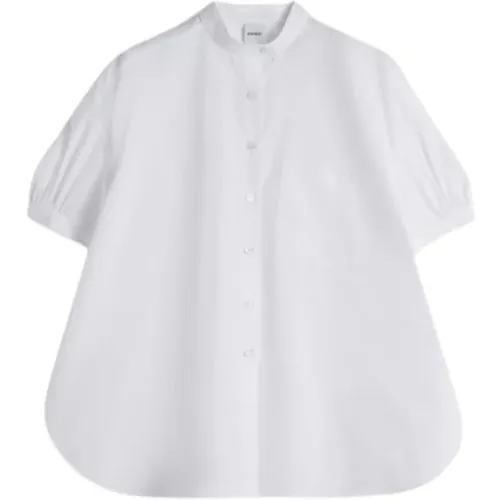 Short Sleeve Shirt with Mao Collar , female, Sizes: S - Aspesi - Modalova