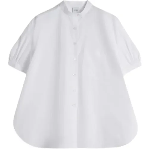 Short Sleeve Shirt with Mao Collar , female, Sizes: XS, S - Aspesi - Modalova