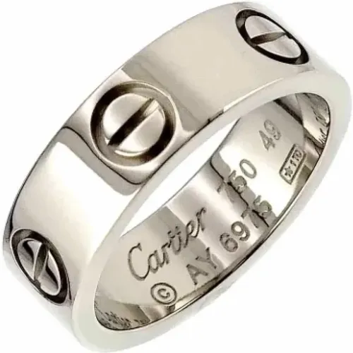 Pre-owned White Gold rings , female, Sizes: ONE SIZE - Cartier Vintage - Modalova