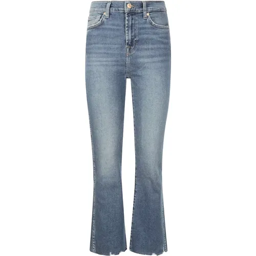 High Waist Slim Kick Jeans , female, Sizes: W23 - 7 For All Mankind - Modalova