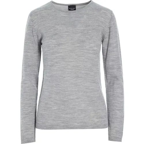 Grau Melange Merinowollstrickbluse , Damen, Größe: 2XL - Bitte Kai Rand - Modalova