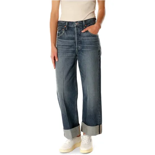 Baggy Straight Fit Jeans , female, Sizes: W30, W28, W24, W26, W29, W25 - Citizens of Humanity - Modalova