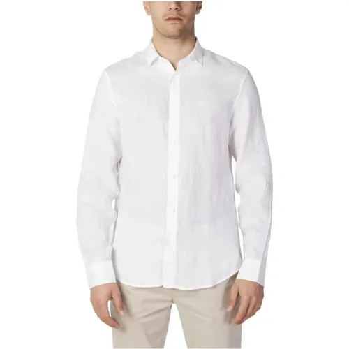 Herrenhemd in Weiß , Herren, Größe: 2XL - Armani Exchange - Modalova