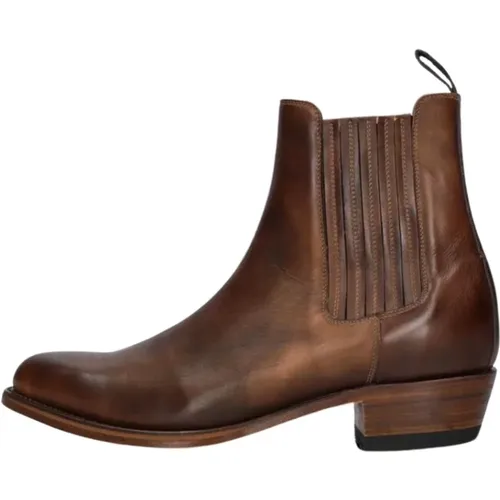 Braune Cowboy Stiefel City Western Stil , Herren, Größe: 40 EU - Sendra - Modalova