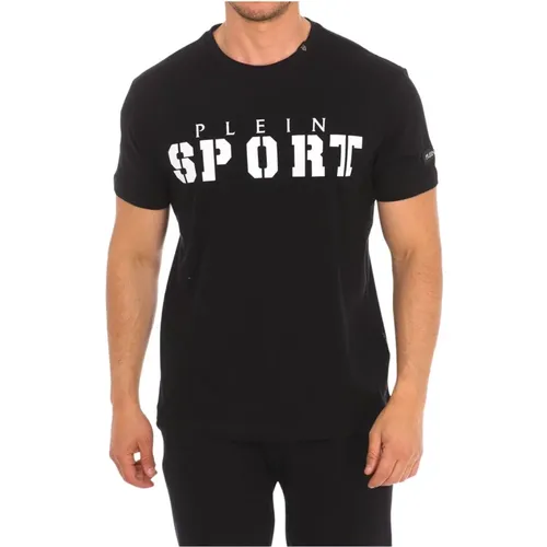 T-Shirt mit kurzem Ärmel und Claw-Print , Herren, Größe: M - Plein Sport - Modalova