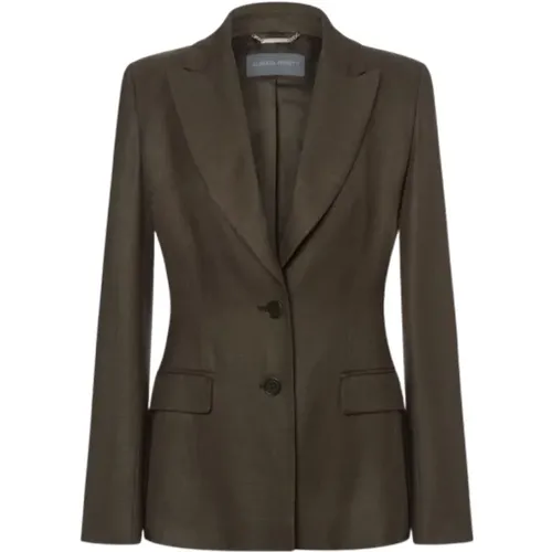 Peak-lapel Blazer Jacket - alberta ferretti - Modalova