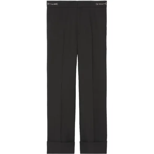 Wool Straight Leg Pants , female, Sizes: XL, S, 2XS - Gucci - Modalova
