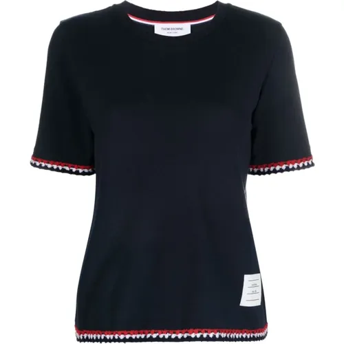 T-shirts and Polos , female, Sizes: 3XS, S - Thom Browne - Modalova