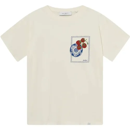Comfy Cotton T-shirt with Screen Print , male, Sizes: M, S, L, XL - Les Deux - Modalova