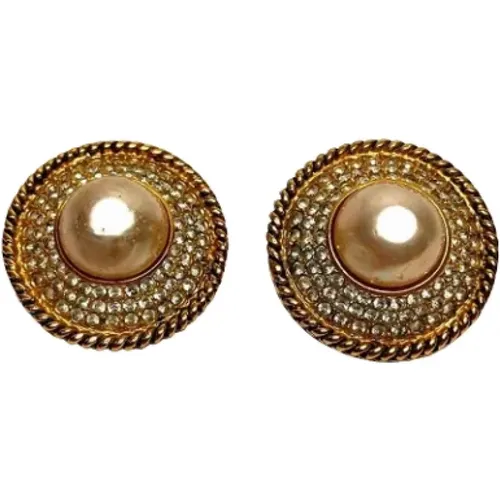 Pre-owned Metal earrings , female, Sizes: ONE SIZE - Chanel Vintage - Modalova