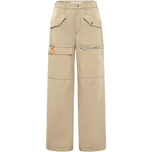 Beige Cargo Trousers , female, Sizes: S, XS - Dion Lee - Modalova