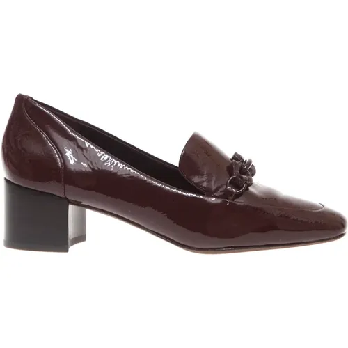 Bordeaux Moccasin Shoes for Women , female, Sizes: 5 1/2 UK, 3 UK - TORY BURCH - Modalova