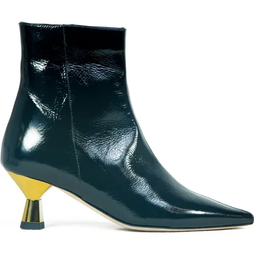 Goldener Stiefel mit Ledersohle , Damen, Größe: 35 EU - Prosperine - Modalova