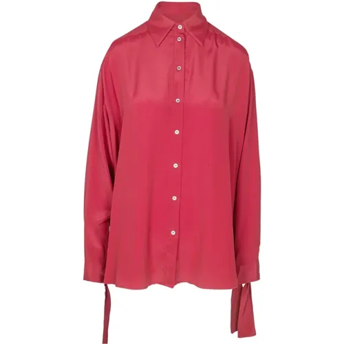 Crepe-Shirt mit klassischem Kragen - Ottod'Ame - Modalova