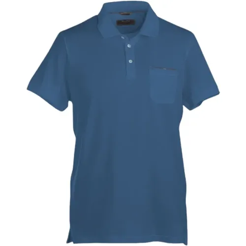 Polo Hemd,Knitwear,Micropiqué Polo Shirt, Frisch und Leicht - Moorer - Modalova