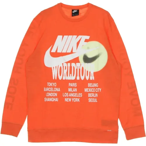 Long Sleeve Sports Top World Tour , male, Sizes: M - Nike - Modalova