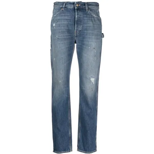 Cropped Washed Denim Jeans , female, Sizes: W28, W27, W26 - Washington DEE CEE - Modalova