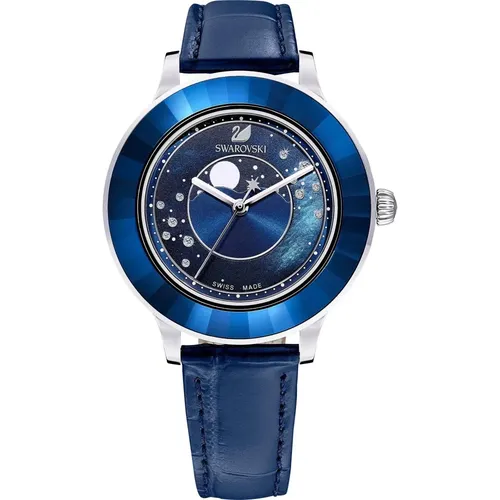 Lux Moon Blaues Lederuhr Swarovski - Swarovski - Modalova