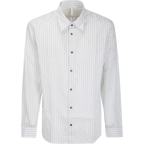 Casual Button-Up Shirt , male, Sizes: M, S - Sunflower - Modalova