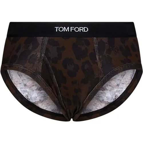 Stylish Leopard Print Underwear , male, Sizes: 2XL - Tom Ford - Modalova