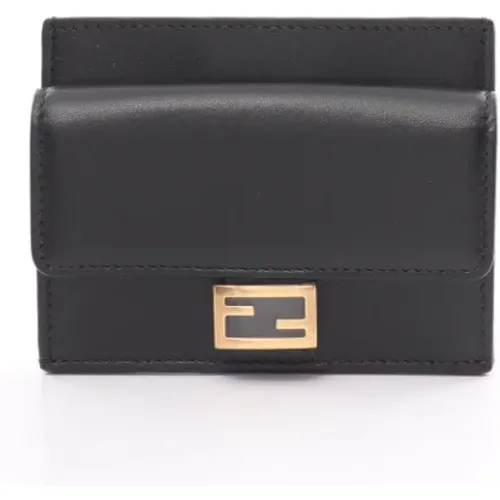 Pre-owned Leather wallets , female, Sizes: ONE SIZE - Fendi Vintage - Modalova