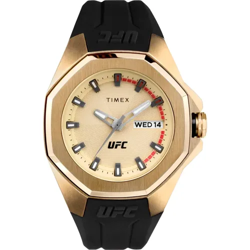 UFC Pro Analog Quartz Watch , male, Sizes: ONE SIZE - Timex - Modalova