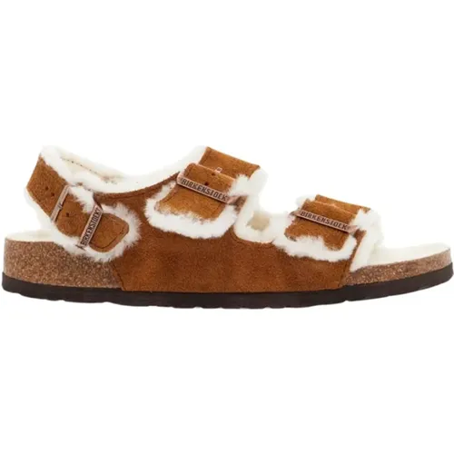 Shearling Sandals , male, Sizes: 3 UK, 6 UK, 7 UK, 4 UK, 5 UK - Birkenstock - Modalova