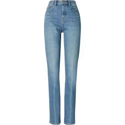 Klassische Blaue Straight Leg Jeans , Damen, Größe: W25 - TORY BURCH - Modalova